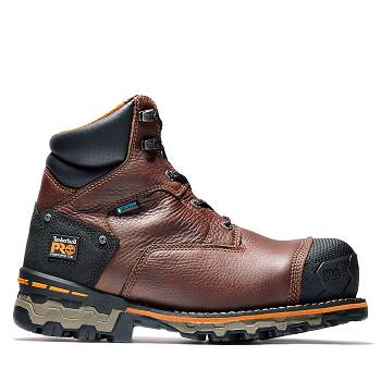 Timberland Férfi PRO Boondock 6" Comp Toe Vízálló Bakancs Gesztenyebarna